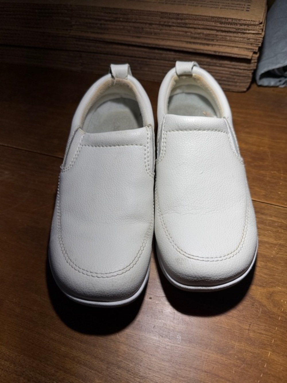 Women’s White Slip-On Casual Loafers - Comfortable Everyday Flats